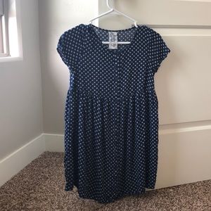 Sadie and Sage blue and floral front dress (S)